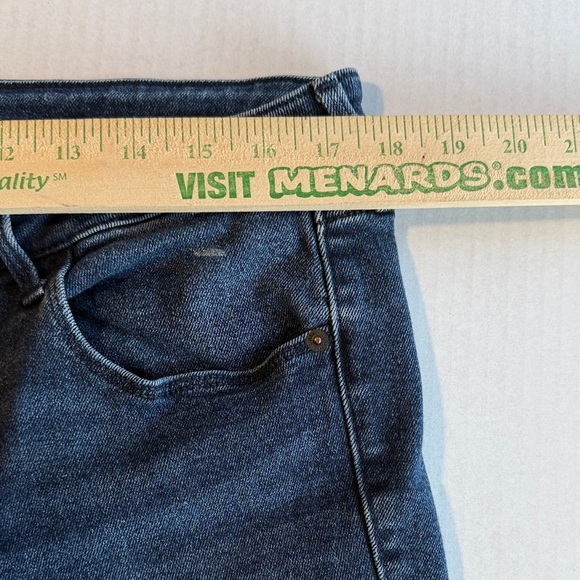 Old Navy Rockstar Super Skinny Mid-Rise Ankle Jeans Stretch Midnight Blue Denim - Picture 12 of 13